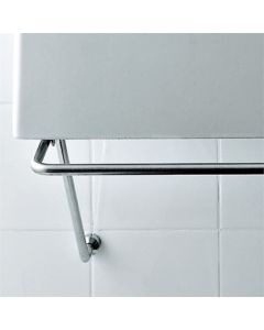 Flaminia STUB100 Acquagrande Support Bracket with Towel Holder in Polished Chrome
