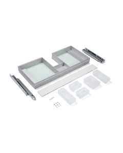 Robern VFDRAWER36P Slim Drawer Insert, 34-3/16" x 3-3/4" x 15-3/8", Plumbing Drawer, Use in 36" Drawer