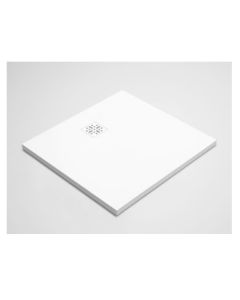 Blu Bathworks SB9090-01M Blu Stone Shower Base in Matte White
