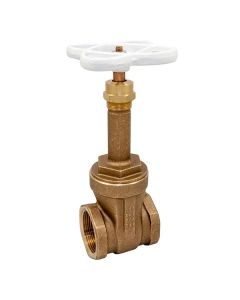 Nibco NL050X8 Bronze Gate Valve, w/ Rising Stem, Wheel Handle, 3/4" NPT Female
