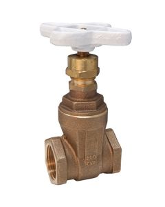 Nibco NL0J0X8 Bronze Gate Valve, w/ Non-Rising Stem, Wheel Handle, 3/4" NPT Female