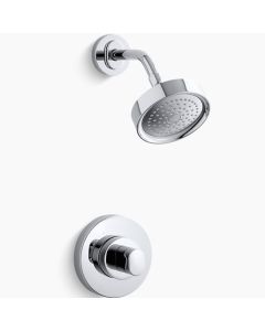 Kohler T10056-9-CP Oblo Rite-Temp pressure-balancing shower faucet trim, valve not included in polished chrome