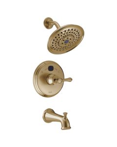 Delta T14400-CZT2O Traditional 14 Series Temp2O Tub & Shower Trim Only in Champagne Bronze (Rough Sold Separately)
