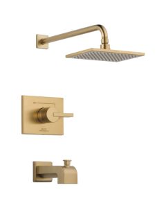 Delta T14453-CZ Vero® Monitor® 14 Series Wall Mounted Single Function Pressure Balanced Tub and Shower Trim in Champagne Bronze (Rough-In Valve Sold Separately) 