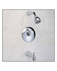 American Standard T335000.002 Amarilis Single Handle Pressure Balanced Tub And Shower Trim With Multi Function Showerhead, Polished Chrome