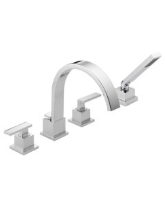 Delta T4753 Vero Roman Tub Trim Only With Hand Shower in Chrome (Rough Sold Separately)