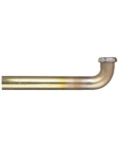 Tubular Rough Brass 17 Gauge Waste Bend 1 1/2" x 18"