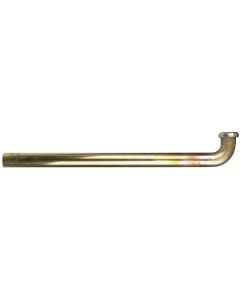 Tubular Rough Brass 22 Gauge Waste Bend 1 1/2" x 24"