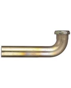 Tubular Rough Brass 22 Gauge Waste Bend 1 1/2" x 8"