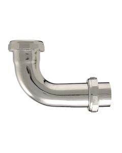 Tubular Chrome Plated 22 Gauge Slip Elbow 1 1/4" x 4"