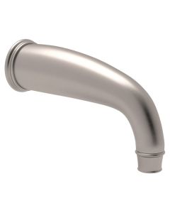 Rohl U.3605STN Georgian Era Perrin & Rowe Wall Mount C-Spout Tub Spout in Satin Nickel
