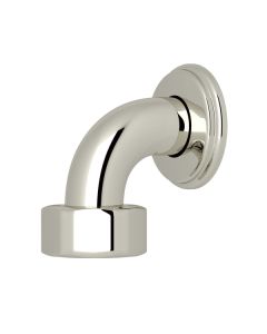 Rohl U.5397PN Edwardian Perrin & Rowe Top Return Elbow For Exposed Thermostatic Valves in Polished Nickel