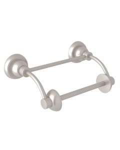Rohl U.6448STN Holborn Perrin & Rowe Wall Mount Pivot Bar Toilet Roll Holder in Satin Nickel