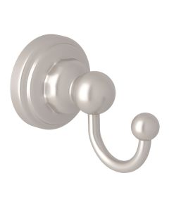 Rohl U.6921STN Edwardian Perrin & Rowe Wall Mount Single Robe Hook in Satin Nickel