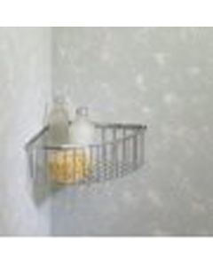 Valsan 53434CR 53434 CR Essentials Large Deep Corner Soap Basket in Chrome