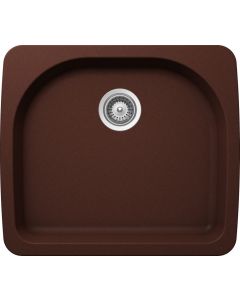 Schock VALN100T009 Valley Cristalite Undermount Single Bowl Kitchen Sink In Copper - 8.5" H X 25" W X 22" D
