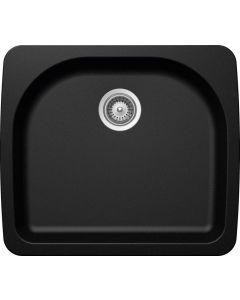 Schock VALN100T097 Valley Cristadur Undermount Single Bowl Kitchen Sink In Magma - 8.5" H X 25" W X 22" D