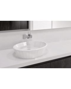 WetStyle VCR821A-O-BN-GA Couture Vessle Sink in White True High Gloss