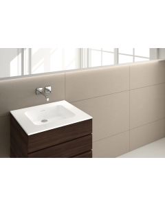 Wetstyle VDCOXS24-O-1-NT-MA Deco Collection 22" W X 24" L X 0.44 H Lavatory Sink, One Hole with No Trim Overflow in White Matte