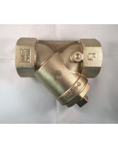 Watts 0379113, LF777SI, 1" Bronze Wye Pattern Strainer, Thread, 20 Mesh Screen, Tapped Retainer Cap, Closure Plug