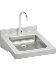 Elkay WCL1923OSDSACTMC Sturdibilt Stainless Steel 19" x 23" x 4", Wall Hung Single Bowl Lavatory Sink Kit