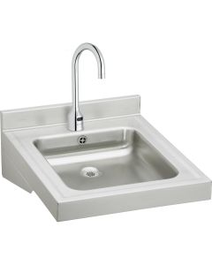 Elkay WCLWO1923OSDSACTMC Sturdibilt Stainless Steel 19" x 23" x 4", Wall Hung Single Bowl Lavatory Sink Kit