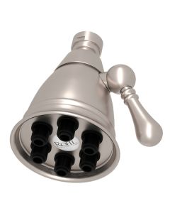 Rohl WI0122STN Edwardian 2 7/8" Mantova Adjustable Showerhead in Satin Nickel
