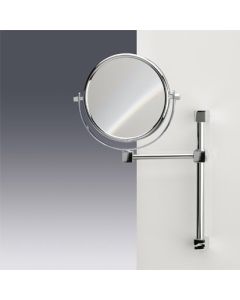 Nameeks WINDISCH 99150/D-SNI-3X 99150/D Windisch 9" Wall Mounted Single Sided Makeup Mirror with 3x/5x M, Satin Nickel / 3x