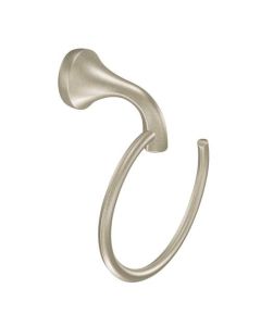 Moen YB2886BN Eva 6" Width Towel Ring in Brushed Nickel