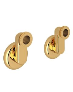 Rohl ZZ9314302Z/2-IB Acqui Wall Unions — Set Of 2 in Italian Brass