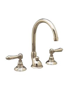 Rohl A1407XMSTN Hi-Arc Spout Widespread Lavatory Faucet In Satin Nickel