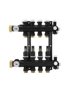 Uponor A2670601 EP Heating Manifold Assembly with Flow Meter, 6-loop