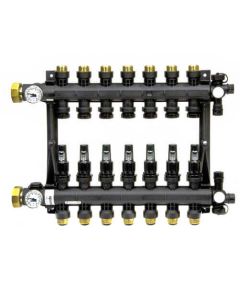 Uponor A2670701 EP Heating Manifold Assembly with Flow Meter, 7-loop