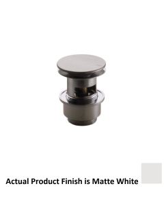 Vola A62-18 1-1/4" Push to Open/Close Drain for Use Basin with Overflow in White