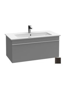 38" Wall Mounted Vanity Base 38" L X 17" W X 20 H" in Oak Graphite by Villeroy and Boch A935U1FQ (Vanity Sink Top Sold Separately)