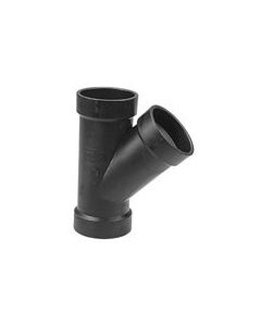 ABS Fitting LN601-532 6" × 6" × 4" Wye Reducing 45° (Hub × Hub × Hub)
