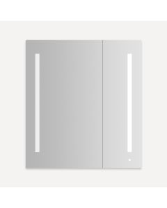 Robern AC3640D4P2LA AiO Lighted Cabinet, 36" W X 40" H X 4" D, Dual Door, LUM Lighting, Cool White (4000K), Dimmable, Electrical Outlet, USB Charging Ports, Left Hinge