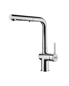 Franke ACT-PO-CHR Active 1.75 GPM Deck Mounted Single Handle Pull Out Kitchen Faucet in Polished Chrome