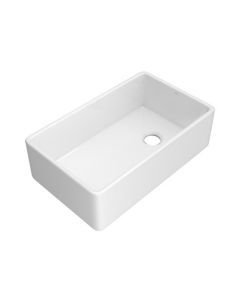 Rohl AL3220AF100 Allia™ 32" W x 19 7/8" D x 10" H Fireclay Single Bowl Farmhouse Apron Front Kitchen Sink in White