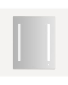 Robern AM2430RFPA AiO Lighted Mirror, 24" W X 30" H X 1-1/2" D, LUM Lighting, 4000K Temperature (Cool Light), Dimmable, OM Audio, USB Charging Ports