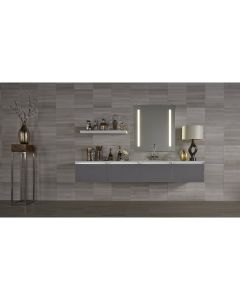 Robern AM3040RFP AiO Lighted Mirror, 30" W X 40" H X 1-1/2" D, LUM Lighting, 4000K Temperature (Cool Light), Dimmable, USB Charging Ports