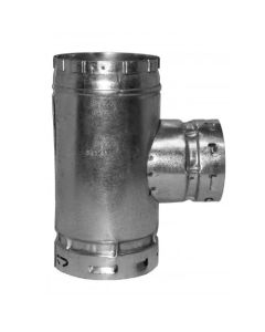 AmeriVent 12RT RT Series 12"Standard Round B-Vent Tee in Galvanized