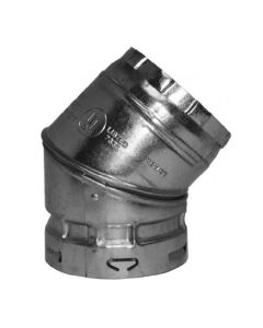 AmeriVent 6E45 E Series 6" B Vent 45 degree Adjustable Elbow