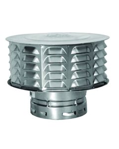 AmeriVent 6ECW ECW Series 6" Louvered Snap Lock Vent Cap