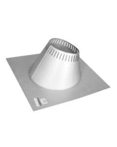 AmeriVent 802062 6TLCF6 6" Oil Vent Flat Room Flashing Assembly 0/12 - 6/12 With Storm Collar