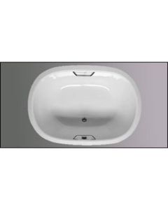 Americh SF6042T-WH 6042 Sol Oval Flat Deck Tub Only In White