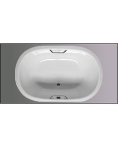 Americh SF6644T-WH 6644 Sol Oval Flat Deck Tub Only In White
