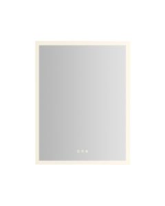 Robern AR2430D4FP1LP AiO Reserve 24" W X 30" H X 4" D Rectangular Single Door Lighted Frameless Medicine Cabinet with Left Hinge