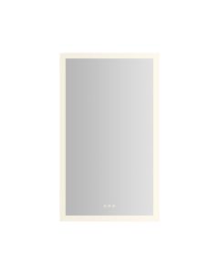 Robern AR2440D4FP1LP AiO Reserve 24" W X 40" H X 4" D Rectangular Single Door Lighted Frameless Medicine Cabinet with Left Hinge