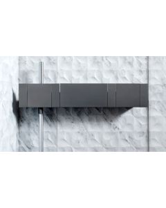 Agape ASEN0913N Sen Wall Mounted Hand-Held Shower With Flexible Hose & Levers in Black